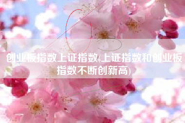 创业板指数上证指数(上证指数和创业板指数不断创新高)