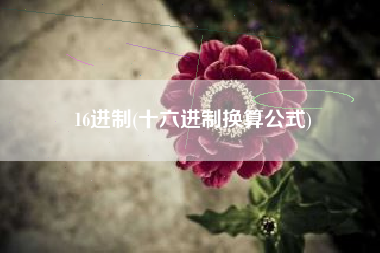 16进制(十六进制换算公式)