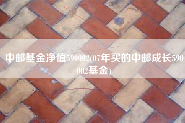 中邮基金净值590002(07年买的中邮成长590002基金)