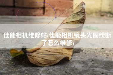 佳能相机维修站(佳能相机镜头光圈线断了怎么维修)