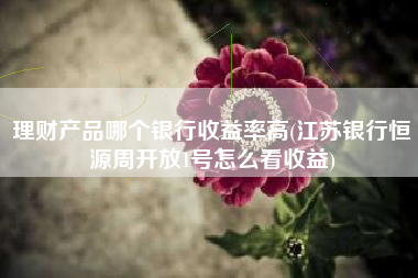 理财产品哪个银行收益率高(江苏银行恒源周开放1号怎么看收益)