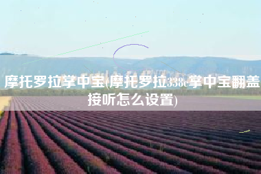 摩托罗拉掌中宝(摩托罗拉338c掌中宝翻盖接听怎么设置)