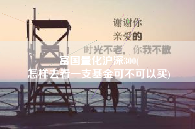 富国量化沪深300(
怎样去看一支基金可不可以买) 富国量化沪深300(
怎样去看一支基金可不可以买)