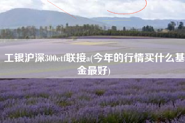 工银沪深300etf联接a(今年的行情买什么基金最好)