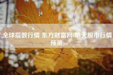 全球指数行情 东方财富网(明天股市行情预测)