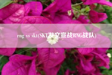详细阅读:rng vs skt(SKT发文宣战RNG战队) rng vs skt(SKT发文宣战RNG战队)