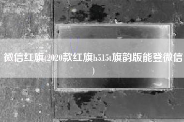 微信红旗(2020款红旗h515t旗韵版能登微信)