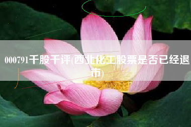 详细阅读:000791千股千评(西北化工股票是否已经退市) 000791千股千评(西北化工股票是否已经退市)
