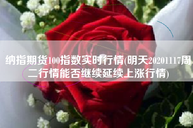 纳指期货100指数实时行情(明天20201117周二行情能否继续延续上涨行情)