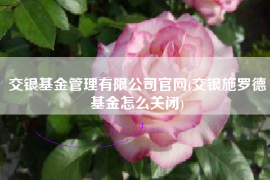 交银基金管理有限公司官网(交银施罗德基金怎么关闭)