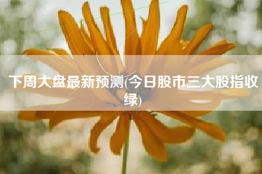 下周大盘最新预测(今日股市三大股指收绿)