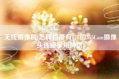 无线摄像机(怎样将带有wifi的365Cam摄像头连接家用网络)