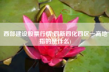 西部建设股票行情(四新四化四区一高地指的是什么)