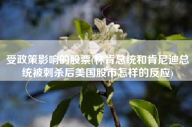 受政策影响的股票(林肯总统和肯尼迪总统被刺杀后美国股市怎样的反应)