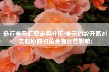 最近美元汇率走势分析(美元指数升高对美股原油和黄金有哪些影响)