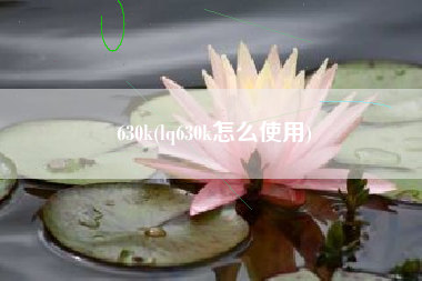 630k(lq630k怎么使用)