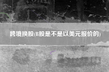 跨境换股(B股是不是以美元报价的)