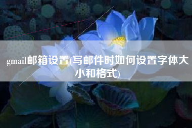 gmail邮箱设置(写邮件时如何设置字体大小和格式)