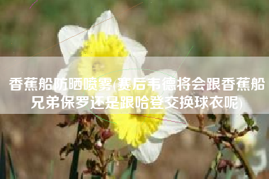 香蕉船防晒喷雾(赛后韦德将会跟香蕉船兄弟保罗还是跟哈登交换球衣呢)