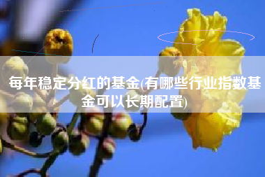 每年稳定分红的基金(有哪些行业指数基金可以长期配置)