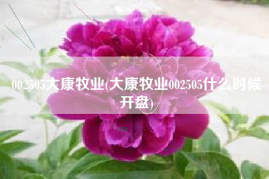 详细阅读:002505大康牧业(大康牧业002505什么时候开盘) 002505大康牧业(大康牧业002505什么时候开盘)