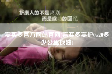 嘉实多官方网站官网(嘉实多嘉护0w20多少公里换油)