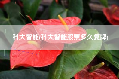 科大智能(科大智能股票多久复牌)