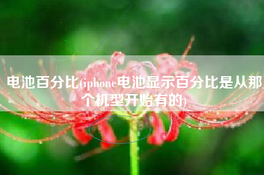 电池百分比(iphone电池显示百分比是从那个机型开始有的)