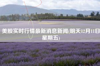美股实时行情最新消息新闻(明天12月11日星期五)