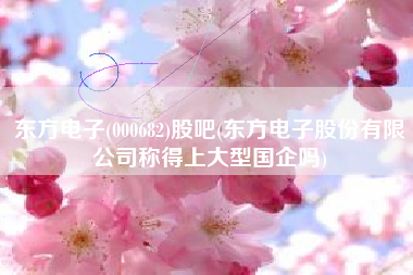 东方电子(000682)股吧(东方电子股份有限公司称得上大型国企吗)