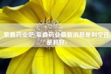 紫鑫药业吧(紫鑫药业最新消息是利空还是利好)