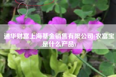 通华财富上海基金销售有限公司(农富宝是什么产品)