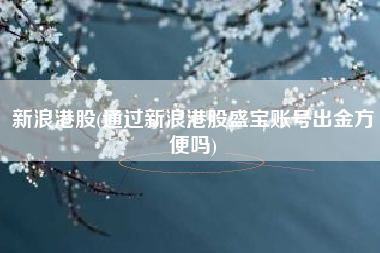 新浪港股(通过新浪港股盛宝账号出金方便吗)