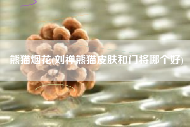 熊猫烟花(刘禅熊猫皮肤和门将哪个好)