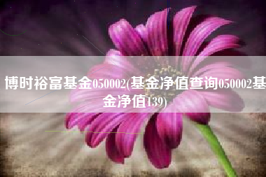 博时裕富基金050002(基金净值查询050002基金净值139)