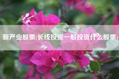 新产业股票(长线投资一般投资什么股票)