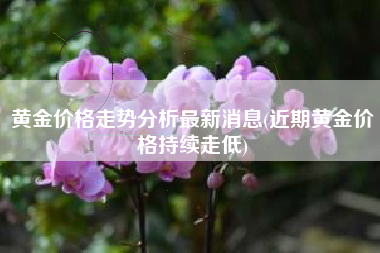 黄金价格走势分析最新消息(近期黄金价格持续走低)