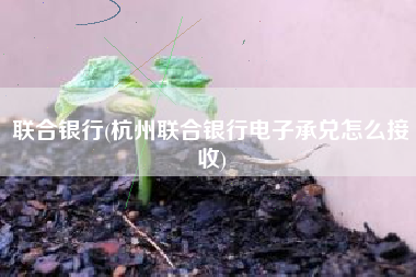 联合银行(杭州联合银行电子承兑怎么接收)