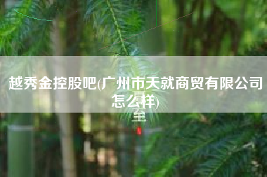 越秀金控股吧(广州市天就商贸有限公司怎么样)