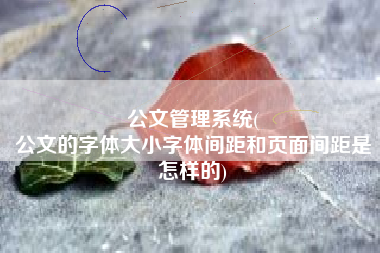 公文管理系统(
公文的字体大小字体间距和页面间距是怎样的) 公文管理系统(
公文的字体大小字体间距和页面间距是怎样的)