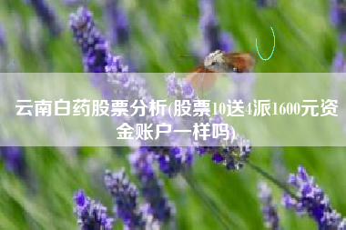 云南白药股票分析(股票10送4派1600元资金账户一样吗)
