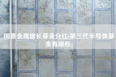 国泰金鹰增长基金分红(第三代半导体基金有哪些)