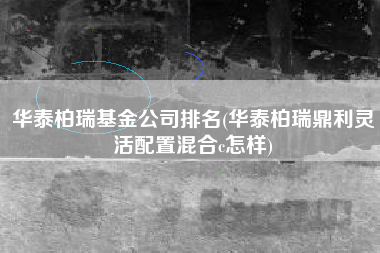 华泰柏瑞基金公司排名(华泰柏瑞鼎利灵活配置混合c怎样)