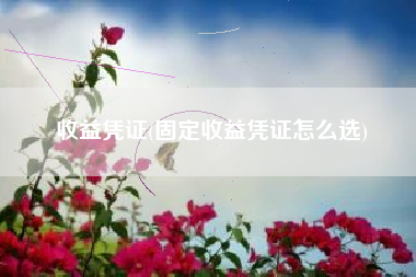 收益凭证(固定收益凭证怎么选)