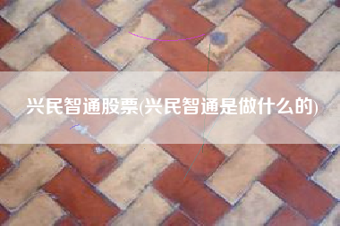 兴民智通股票(兴民智通是做什么的)