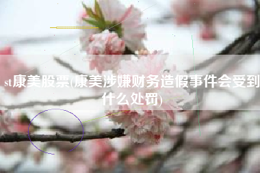 st康美股票(康美涉嫌财务造假事件会受到什么处罚)
