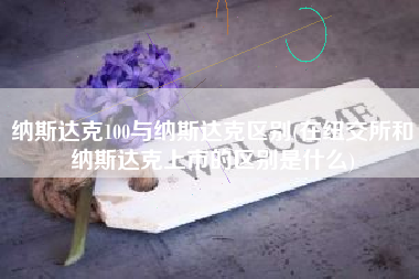 纳斯达克100与纳斯达克区别(在纽交所和纳斯达克上市的区别是什么)