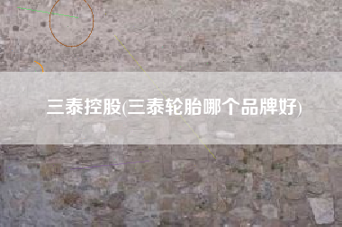 三泰控股(三泰轮胎哪个品牌好)