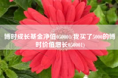 博时成长基金净值050001(我买了5000的博时价值增长050001)