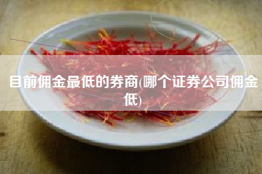 目前佣金最低的券商(哪个证券公司佣金低)
